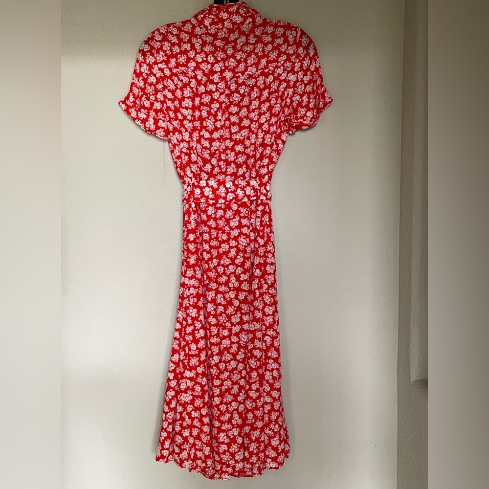 Sezane Adèle Dress Cara Rouge - Size 36 - Picture 5 of 11